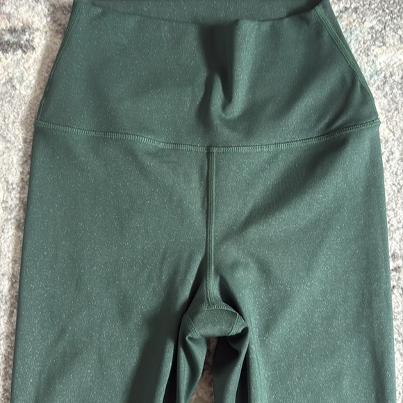 Carbon 38 Shine Powder Legging Evergreen Yoga Gym Train - Picture 3 of 10